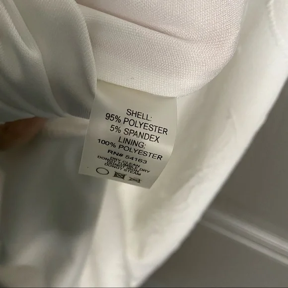 Tommy Hilfiger Ivory / Winter White Textured Sheath Dress Size 6 - Picture 6 of 12